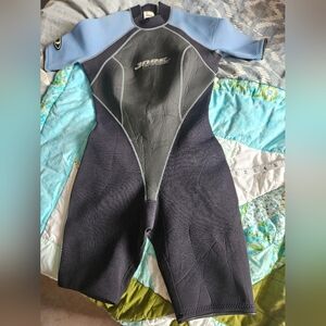 Jobe Ladies Short Wetsuit in Blue and Black - Size 9-10